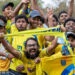 Kerala Blasters FC fans before the Final match of season 8 of HERO INDIAN SUPER LEAGUE played between Hyderabad FC and Kerala Blasters FC at the Fatorda stadium in Goa, India, on 20th March 2022.


Photo: Faheem Hussain/Focus Sports/ ISL