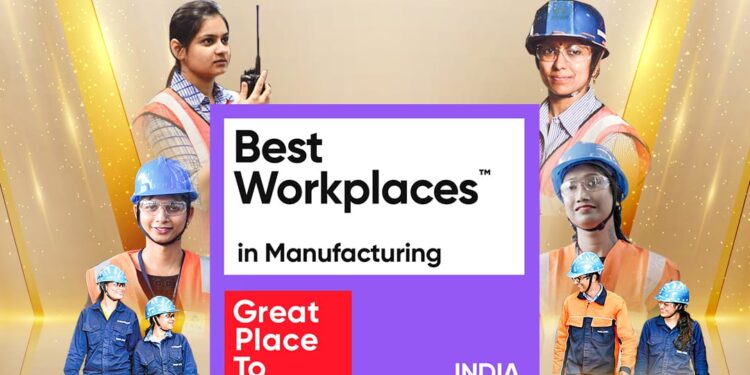 Tata Steel featured among the Top 50 India's Best Workplaces in  Manufacturing 2023 by Great Place to Work
