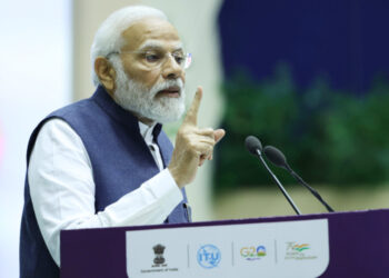 PM addressing at the inauguration of ITU Area Office & Innovation Centre, in New Delhi on March 22, 2023.