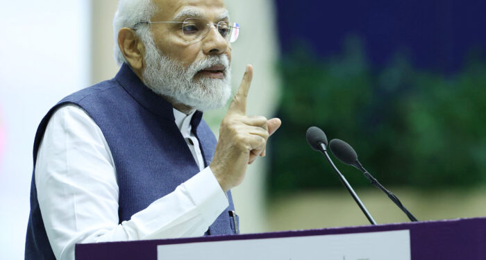 PM addressing at the inauguration of ITU Area Office & Innovation Centre, in New Delhi on March 22, 2023.