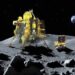 चांद पर लैंडिंग अवस्था में चंद्रयान- 3 की इसरो की ओर से भेजी गई तस्वीर.