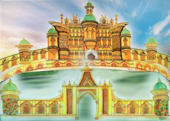 सिदगोड़ा के 28 नंबर में छत्रपति शिवाजी पैलेस को पूजा पंडाल का रूप दिया जा रहा है. इसका भूमिपूजन भी शनिवार को कर दिया गया है.